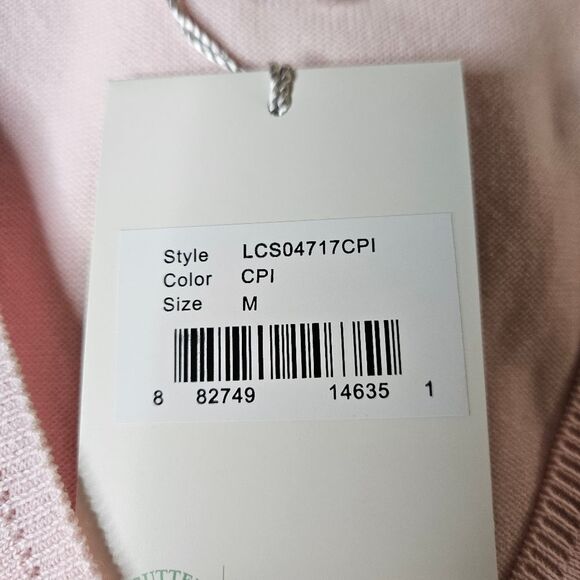 Cutter & Buck Golf Light Pink Cotton Blend V-Neck Pullover Long Sleeve Sweater - Picture 13 of 13